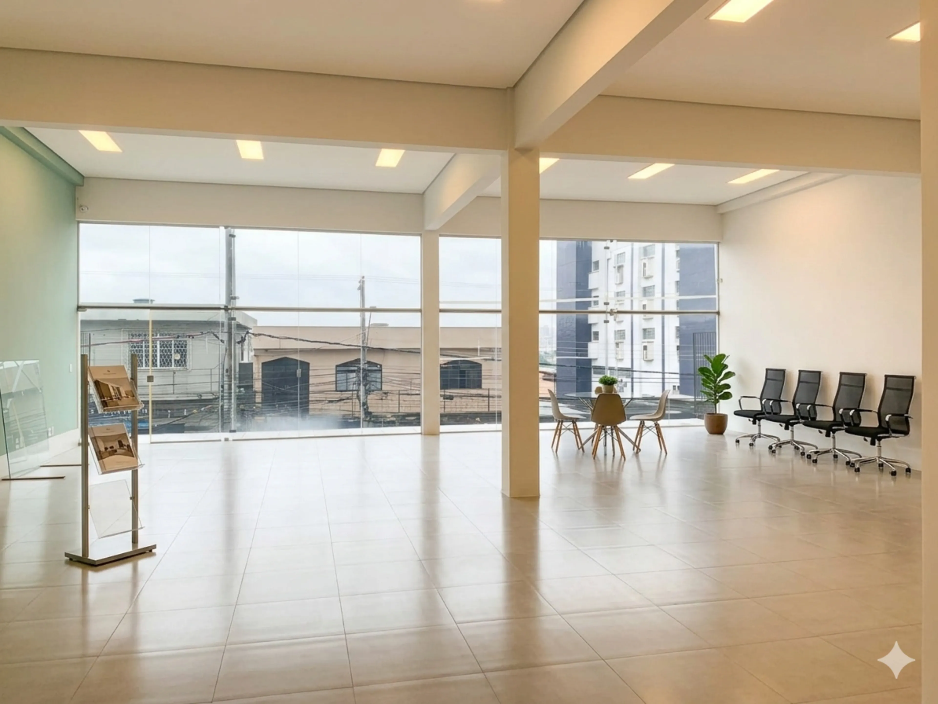 Espaço Lygia Clark — ambiente interno versátil para escritório ou showroom